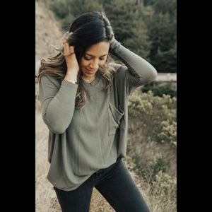 CJLA “Carson” Top in Olive